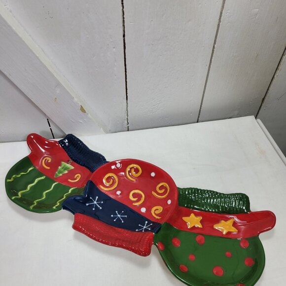 Signature Ceramic Winter Mitten Dish - 2006- Candy Trinket Dish - NEW with Box - Picture 16 of 16